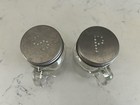 Vintage Ball Mason Jar Salt  Pepper Set Glass Mini Mugs Shakers 4 