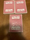 Lot Of 3 Vintage Lyle Berman First Edition Pro Deck Poker Playing Cards Sealed