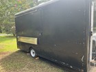 Fogatti Instacool Black Concession Trailer W  Serving Window  Propane Tank Mount