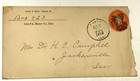 Stamp 1902 Postal Cover Fancy Cancel