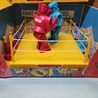 Vintage 1966 Marx Rock  em Sock  em Robots w Box  rare Insert   Two Extra Robots