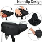 Comfortable Bike Seat Cushion Soft Gel Extra Wide Road Cycling Breathable Usa   