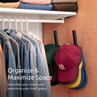 Wall Mounted Vertical Hat Rack  Cap Organizer  Sturdy   Easy To Install