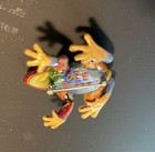 Hand Painted Frog Pin By Rochester Artist Dee Topham