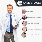 Knee Brace Compression Sleeve Support Joint Pain Arthritis Relief For Sport Gym