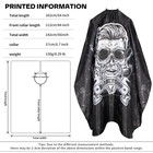 64x56 Inch Professional Barber Cape For Men - Waterproof Hair Cutting Cape With