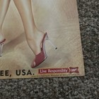 Miller High Life  proud To Serve  Sexy Girl Beer Poster 2005 Waitress 18x26