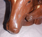 Napcoware Japan Ceramic Bay Horse Head Vase Planter Horsehead Mare Foal C 9625