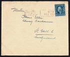 Usa 1919 Cover  5c Washington  Xmas Slogan Cancel  To Switzerland