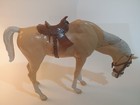 Vintage 1965 Marx Johnny West Buckskin Horse Figure Articulated Western Toy