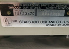 Vintage Sears Kenmore Sewing Machine Front Load Model   158 13470 Sn 0042029
