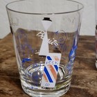 Set Of 3 Martini Shaker Toasting Glasses Vintage Mcm Salud Skoal Prost 4 5 