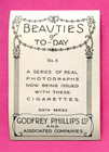 1939 Godfrey Phillips Beauties Of Today 6th Series Tobacco Card  6 Lorna Tarr