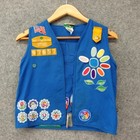 Lot Of 50 Patches Girl Scouts Of Usa Vest Girls Medium Blue Daisy Flag Badge Y2k