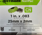 Stinger 0136260 Collated Roofing Nail With Cap  2000-pack  Nailpac 1 In