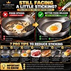 Pure Titanium Frying Pan 12 Inch With Glass Lid Pfas Free Nonstick Skillet