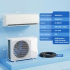 Homcom 18000 Btu Mini Split Air Conditioner  22 Seer2 Wifi Enabled Ac Unit