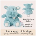 Gund Baby Oh So Snuggly Littles Hippo  Small Stuffed Animals  1  Multicolor 