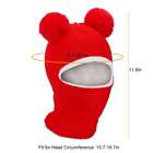 Baby Boys Girls Warm Hat Fur Ball Toddler Balaclava Beanie Cap Scarf Snow Winter
