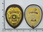 1 Set  2 Total  New Security Guard Breast hat Badge Patches - Brown