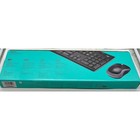 Logitech Mk270 Wireless Keyboard And Mouse Combo Full Size Black 920-004536 New