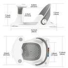 Baby Bath Seat With Thermometer  Non-slip Toddler Chair For 6-24 Months  Gray