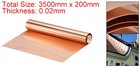 Copper Sheet Roll Pure Copper Flashing Strip Metal Foil Plate 3500x200x0 02mm