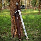 Handmade Faith Keeper Sword   Holy Crusader Sword   Medieval Accolade Replica