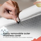 Pack And Play Mattress Memory Foam 38x26 Breathable   Skin-friendly With Cover