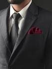 Mens Solid Color Pocket Square Handkerchiefs For Wedding Meeting Dinner