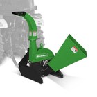 Mechmaxx 3 Point Pto 4   Wood Chipper For Cat 1 Tractors Up To 45hp Green  Bx42s