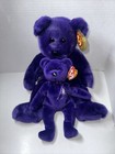 1997 98 Princess Diana Ty Original Beanie Baby   Buddy Purple Bear Vintage Rare