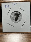 Big    7    Embossed Tin Tobacco Tag