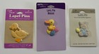 Hallmark 1980   s Easter Lapel Pins  Easter Bunny  Duck  Vintage Collectible 3 Set