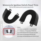 Black Aluminum Ignition Switch Panel Trim Cover For Harley Road Glide 15-23 Fltr