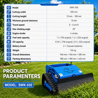 9hp Gas Remote Control Tracked Mower  Electric Hybrid Brush Cutter Free Ship New