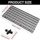 4 8 12pcs Aquarium Fish Tank Divider Plastic Egg Crate  Filter Bottom Tray Grid