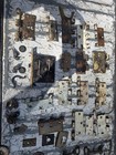 Vintage Architectural Salvage Lot - Cast Iron Rim Lock  Skeleton Keys    