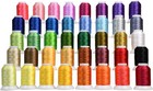 Brother Embroidery Starter Kit - 40 Color 36 Bobbins 100 Backing Paper  Scissors