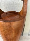 1960 s Mcm Dansk Quistgaard Denmark Danish Teak Wood Ice Bucket 15 1 4  Complete