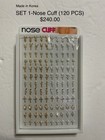 A1 Wholesale Set 1 Nose Cuff 120 Pcs With Display Rack Set Made In Korea 