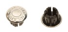 Cinelli Milano Handlebar End Plugs Pair Anodized Embossed Silver New Nos