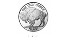 1 Troy Oz  999 Fine Silver Bullion - Coin Round Buffalo Design