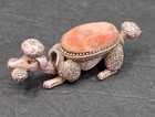 Vintage Pink Poodle Metal Pin Cushion Nodder Bobblehead Florenza