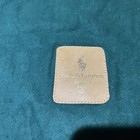 Ralph Lauren Green Dust Bag Made Italy Drawstring Leather Logo Tip Cords 15 x10 