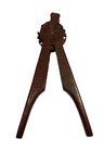 Vintage 1930s 8    Nutcracker Hand Carved Black Walnut Wood Yugoslavia Folk Art