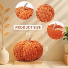 2pcs Faux Pumpkins Fall Harvest Fabric Plush Pumpkin Beige Orange 