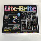 Lite-brite Magic Screen Retro Light Up Peg Art Toy 255 Pieces 12 Templates New