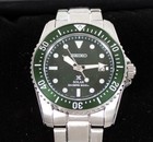 Seiko Prospex  sne583  38 5mm Solar-powered Men s Watch - Green Dial ss Band