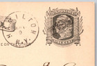 1875 Ux5 Liberty 1c Postal Card National Hamilton Bank To Utica Ny Fancy Cancel